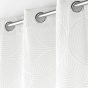 Rideau a oeillets 135 x 260 cm velours devore eva Blanc