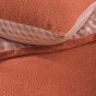 Parure de lit 2 pièces 140 x 200 cm bouclette unie PILOU Terracotta