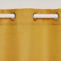 Rideau a oeillets 140 x 260 cm polyester + fils métallisés Zeline Jaune