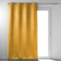 Lot de 2 rideaux 100% occultant 135 x 240 cm velours frappé Anthéa Jaune ocre