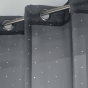 Panneau a oeillets 140 x 240 cm voile imprime metallise orion Anthracite