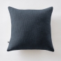 Coussin Déhoussable 45 x 45 cm – 100 % Coton Texturé – Sixtine Bleu Minuit
