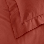 Taie d'oreiller 50 x 70 cm uni 57 fils lina +point bourdon Terracotta
