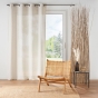 Rideau a oeillets 140 x 240 cm polyester/lin uni Pauline Sans