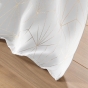 Lot de 2 Rideaux à Oeillets (140 x 260 cm) ECLAT Blanc, Occultant Imprimé Métallisé