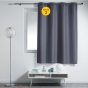 Lot de 2 Rideaux Spécial Petites Fenêtres à Œillets 140 x 180 cm – Uni Béton – Essentiel