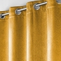 Rideau à œillets 135 x 240 cm – Occultant velours frappé Anthéa Ocre