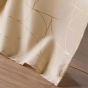 Rideau a oeillets 140 x 260 cm polyester imprime metallisé Louxor Beige