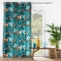 Rideau a oeillets grande hauteur 140 x 280 cm polyester imprimé Tilda Vert