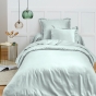 Drap Housse 90x190 cm 1 Place 100% Coton 57 Fils/cm² Bonnet 30 cm Menthe