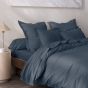 Housse de couette 240 x 220 cm Grand Hôtel Signature Bleu encre — Percale de coton peigné 80 fils/cm²