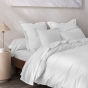 Housse de couette 240 x 220 cm Grand Hôtel Signature Blanc — Percale de coton peigné 80 fils/cm²