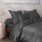 Housse de couette 240 x 220 cm Grand Hôtel Signature Ardoise — Percale de coton peigné 80 fils/cm²