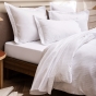 Housse de couette 240 x 220 cm — satin de coton peigné Prestige — rayures 120 fils/cm² 