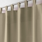 Rideau a passants 140 x 260 cm polyester uni essentiel Lin