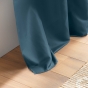 Rideau à œillets 140 x 280 cm en microfibre unie – Absolu Indigo – Grande hauteur