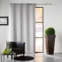 Rideau a oeillets 140 x 240 cm occultant uni mezzo Gris