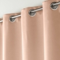 Rideau Occultant Grande Hauteur 135 x 280 cm – Uni Nude – À Œillets