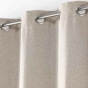 Rideau a oeillets 135 x 240 cm occultant chambray uni chinea Lin