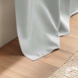 Rideau à œillets petite hauteur 140 x 180 cm – polyester uni essentiel – Gris
