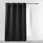 Rideau À Œillets 140 x 260 cm Polyester Uni Essentiel - Noir