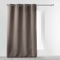 Rideau À Œillets 140 x 260 cm Polyester Uni Essentiel - Taupe