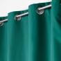 Rideau a oeillets 140 x 260 cm 100% occultant/microfibre unie obscure Emeraude