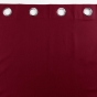 Rideau a oeillets 140 x 260 cm 100% occultant/microfibre unie obscure Bordeaux