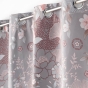 Rideau a oeillets 135 x 260 cm 100% occultant/microfibre imp. yokahama Gris
