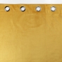Rideau a oeillets 135 x 260 cm 100% occultant/velours uni velounight Jaune
