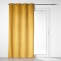 Rideau a oeillets 135 x 260 cm 100% occultant/velours uni velounight Jaune