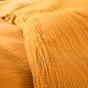 Parure de lit en Gaze de Coton 240 x 220 cm + 2 Taies 65 x 65 cm Epure Jaune