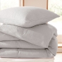 Parure de lit en Gaze de Coton 260 x 240 cm + 2 Taies 65 x 65 cm Epure Perle