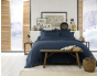 Taie d’oreiller CANDICE 50 x 70 cm - Flanelle chaude 100% coton - Minuit