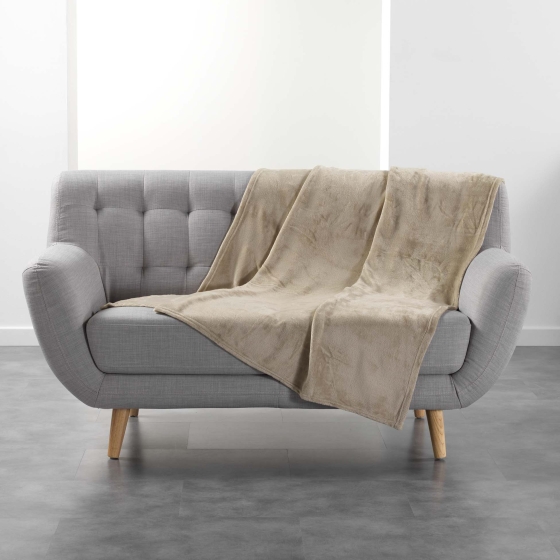 Plaid Flanelle Ultra Douce Flanou Noir – 125 x 150 cm