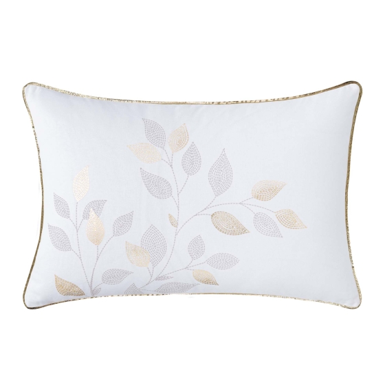 Coussin déhoussable 40 x 60 cm – Coton/Polyester – Imprimé métallisé DUCHESSE