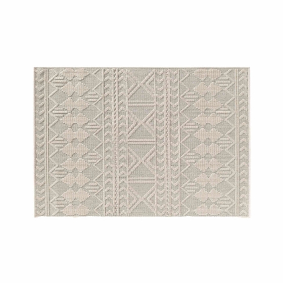 Tapis rectangle 120 x 170 cm tissé plat relief Valam