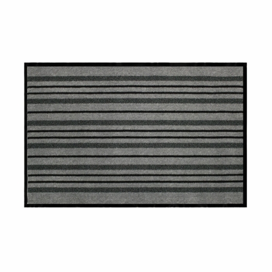 Tapis rectangle 80 x 120 cm anti-poussière grattoir Piano - Gris