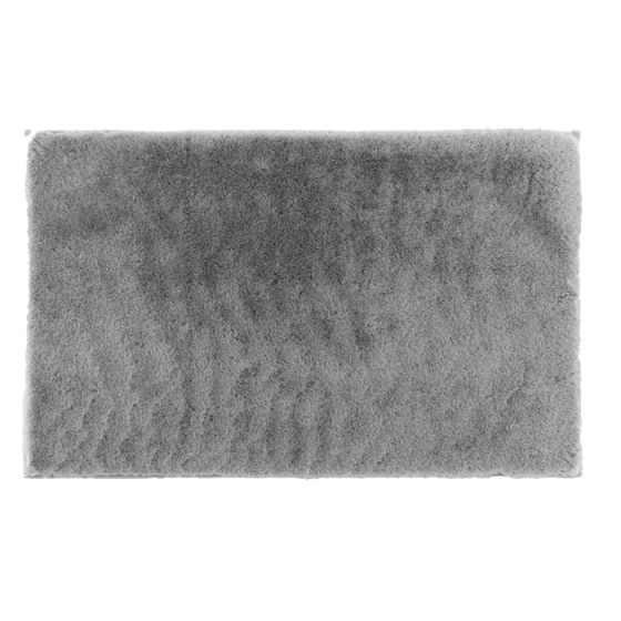 Tapis rectangle 60 x 90 cm imitation fourrure feline Gris