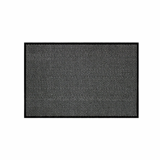 Tapis rectangle 80 x 120 cm anti-poussière Julius - Noir/Gris