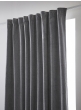 Lot de 2 Rideaux Blackout Titane 140 x 260 cm – Occultant Polaire – Galon Fronceur