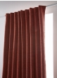 Lot de 2 Rideaux Blackout Terracotta 140 x 260 cm – Occultant Polaire – Galon Fronceur