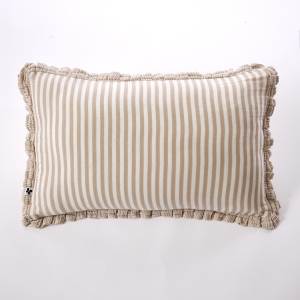 Coussin Déhoussable Gaze de Coton 45 x 45 cm Ficelle – LIVIA