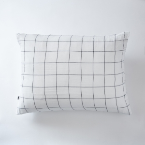 Taie d’Oreiller 50 x 70 cm – Gaze de Coton Tissée – Gaïa Match Blanc