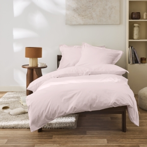 Housse de couette 140 x 200 cm Grand Hôtel Rose — Percale de coton peigné 80 fils/cm²