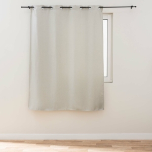 RIDEAU A OEILLETS 135 x 180 CM OCCULTANT TISSE TRAMINA NATUREL