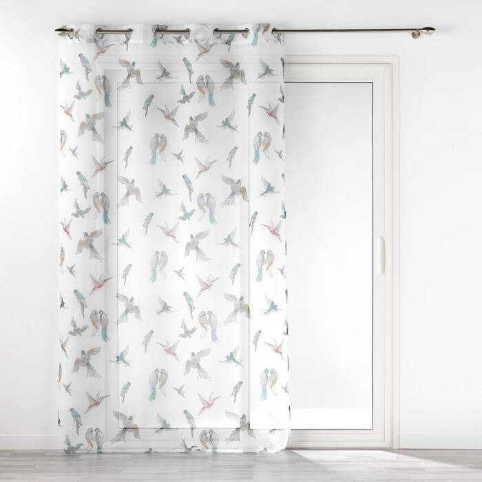 Panneau a oeillets 140 x 240 cm voile sable imprime envolia Sans