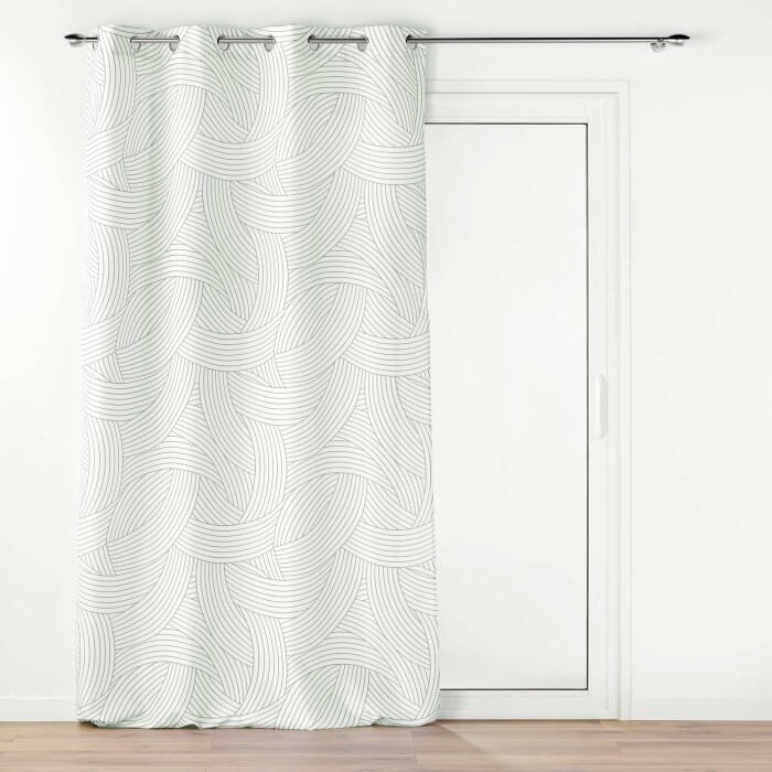 Rideau a oeillets 140 x 260 cm polyester imprime Linea