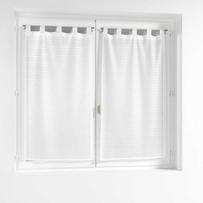 Paire droite passants 2 x 60 x 160 cm maille naomie Sans