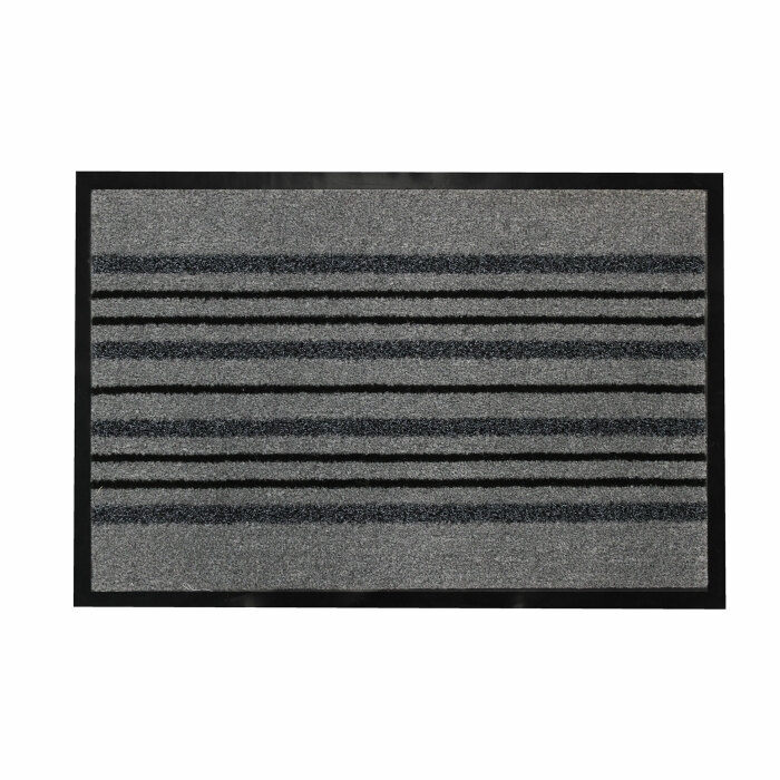 Tapis rectangle 40 x 60 cm anti-poussiere grattoir piano Gris